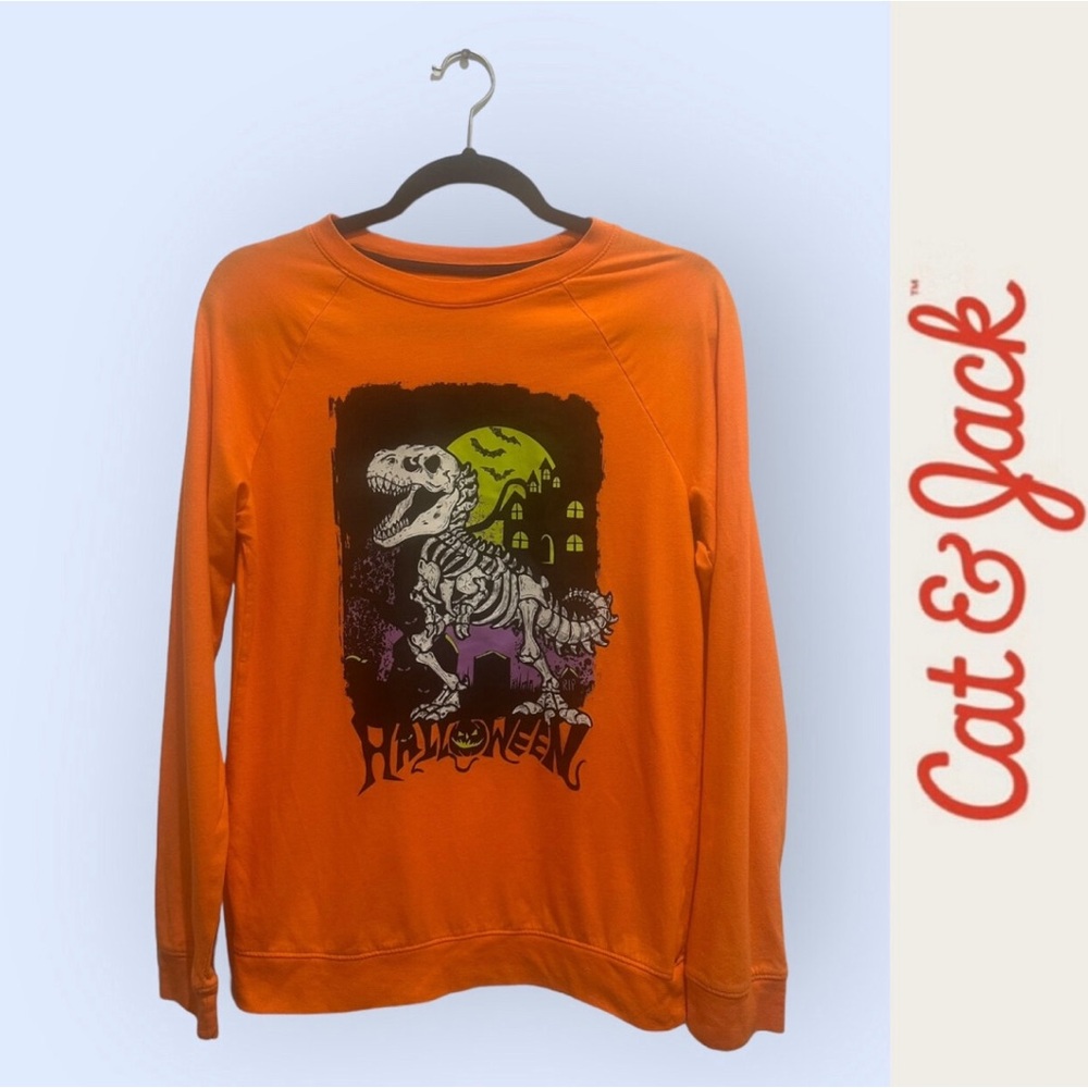 Cat & Jack Glow In The Dark Halloween Shirt, Size‎ XL (16) - Picture 3 of 6